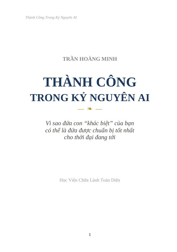 Thành Công Trong Kỷ Nguyên AI